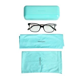 TIFFANY & CO . -- womens eyeglasses - TF2141 8055 - Black - Blue - Rose Gold